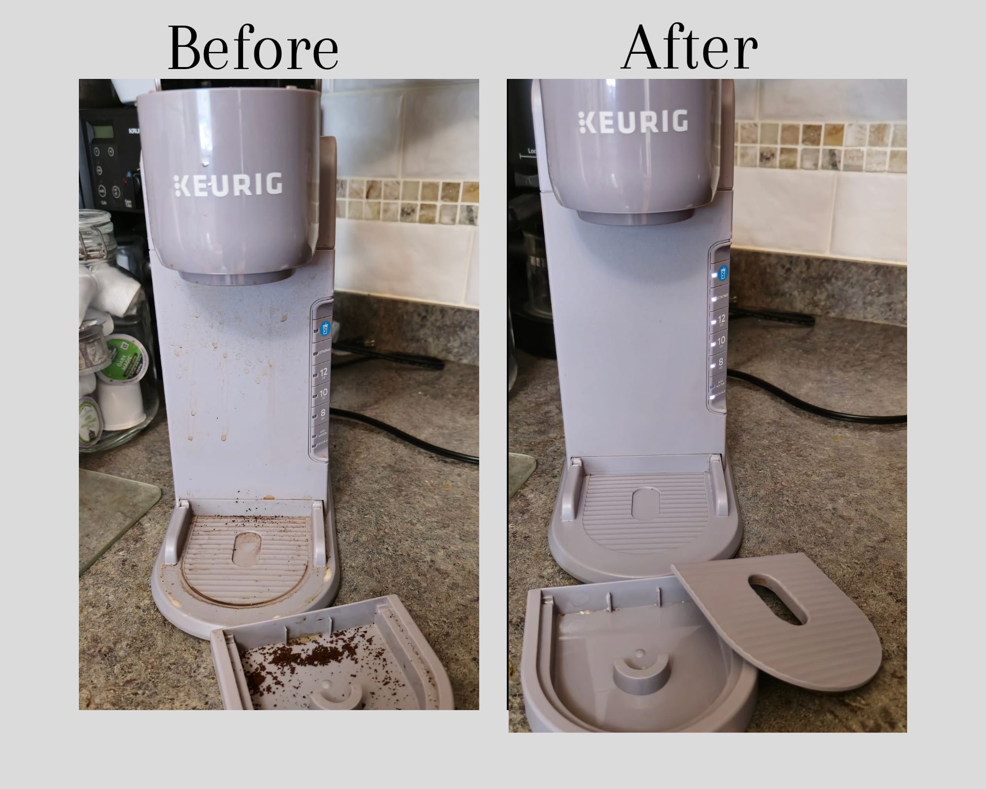 Before and after: Coffee maker deep clean