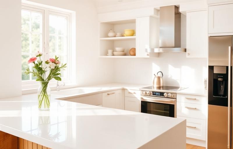 Sparkling clean modern kitchen — deep cleaning service