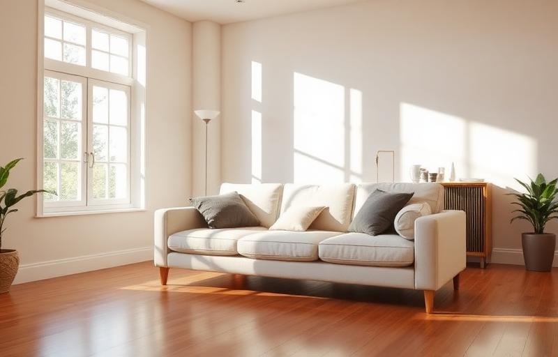 Tidy living room with sunlight — recurring cleaning service